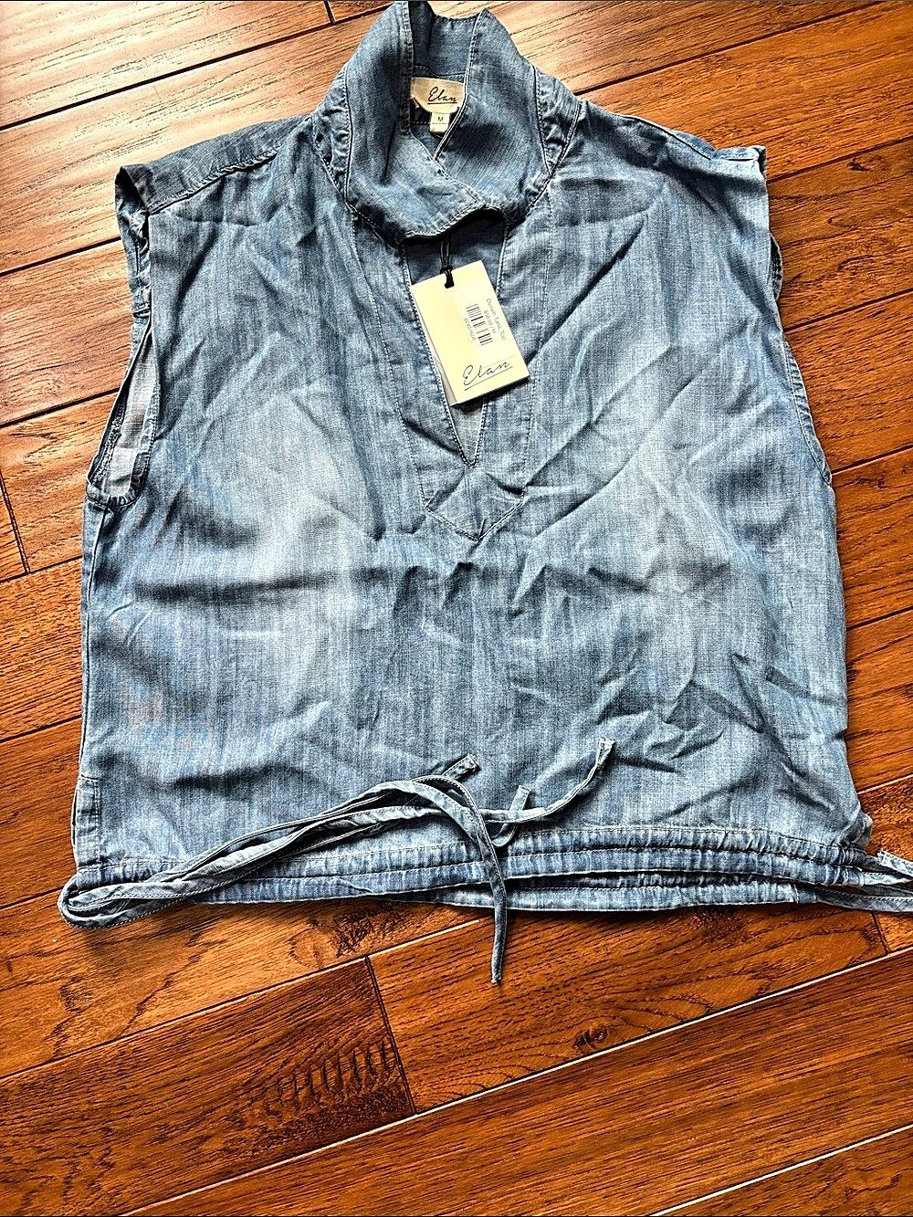Elan Denim Tank Top in Blue Size Medium NWT